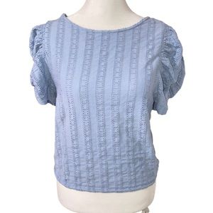 Free People Blue Women's Top Size M